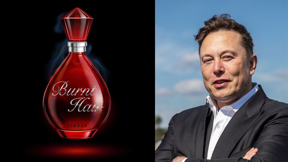 Elon Musk has created a perfume that smells like burning hair which is amazing.